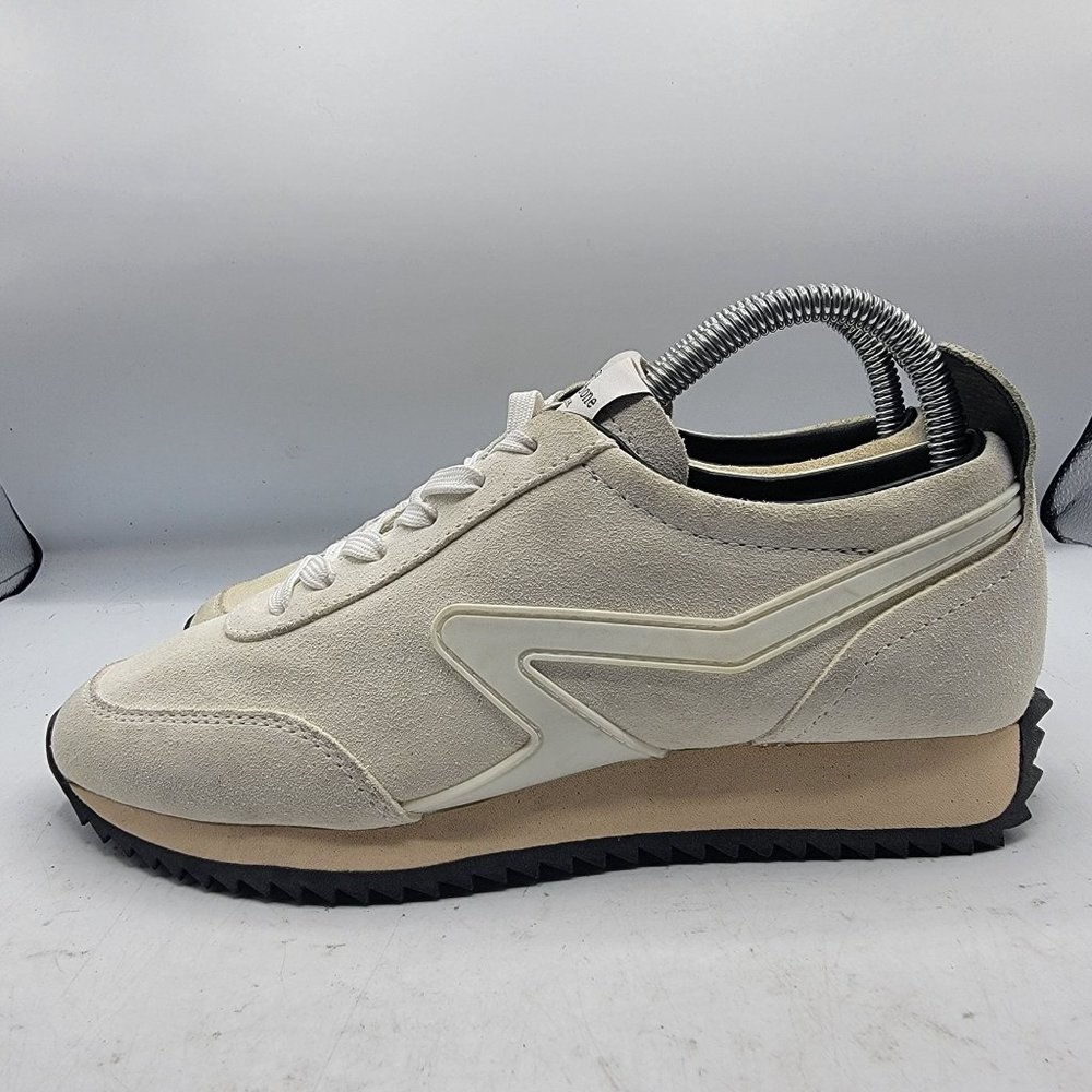 Rag & Bone Retro Runner Womens Size 6 Casual Sneaker Antique White Suede EU 36 - Picture 5 of 12